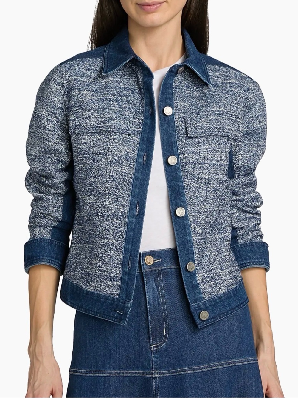 Kobi Halperin Gracie Textured Denim Jacket Size S